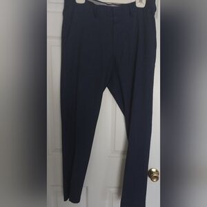 Mens Slim Fit Premium Stretch Fit Dress Pants By Haggar. Size 32 Waist